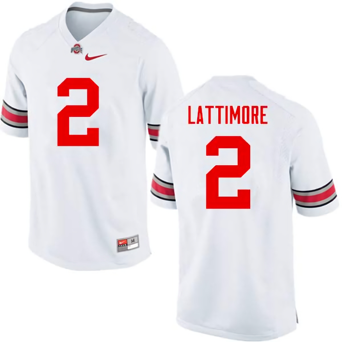 Marshon Lattimore Ohio State Buckeyes Men's NCAA #2 Nike White College Stitched Football Jersey FFS2356BL